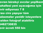 Devren börekçi istanbul avcılar da 05462730835