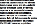  Antalya da bulunan unlu mamüller kafe işletmemiz devren satılıktır. 05413559412